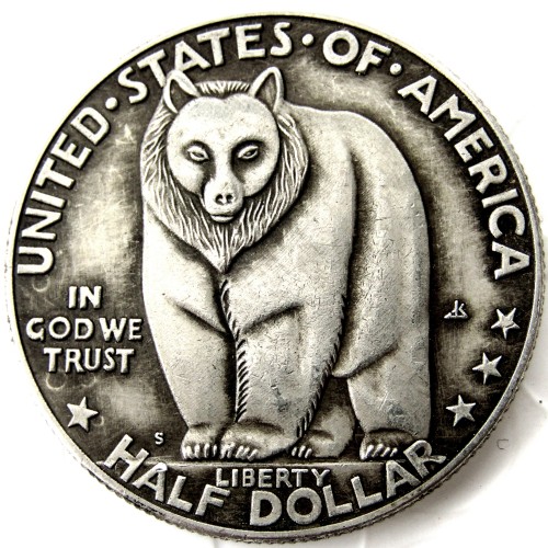 US 1936 San Francisco Commemorative Half Dollars Silver Plated Copy Coins