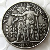 USA 1921*1 Missouri Commemorative Half Dollars Silver Plated Copy Coins