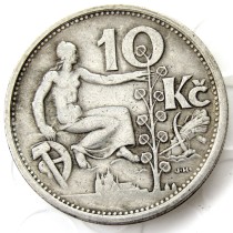 USA 1931 Argento 10 Korun Moneta Cecoslovacchia Republika Ceskoslovenska Silver Plated Copy Coins