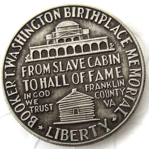 US 1946 Booker Commemorative Half Dollars Silver Plated Copy Coins