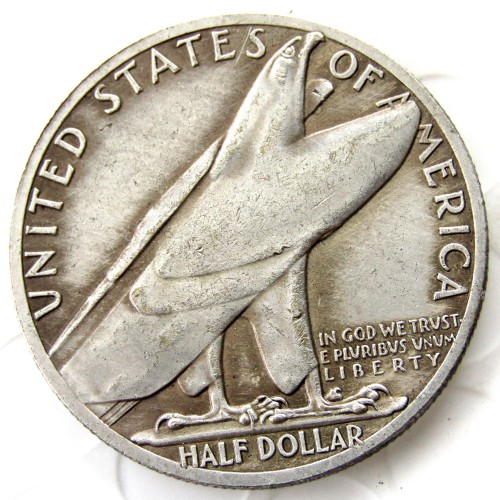 USA 1936 Bridgeport Connecticut Commemorative Half Dollars Silver Plated Copy Coins