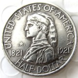USA 1921 Missouri Commemorative Half Dollars Silver Plated Copy Coins