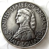 USA 1921*1 Missouri Commemorative Half Dollars Silver Plated Copy Coins