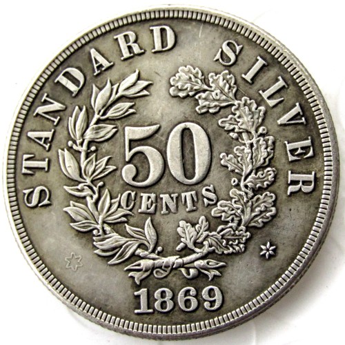 USA 1869 Morgan Commemorative Half Dollar Copy Coin