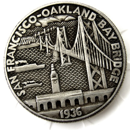 US 1936 San Francisco Commemorative Half Dollars Silver Plated Copy Coins