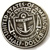 US 1936 Rhode Island Commemorative Half Dollars Silver Plated Copy Coins
