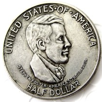 USA 1936 Cincinnati Commemorative Half Dollars Silver Plated Copy Coins