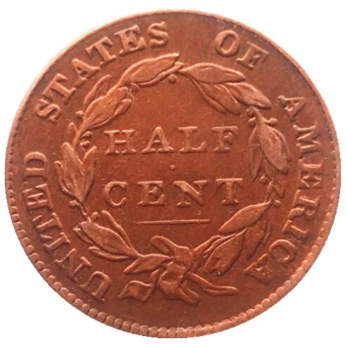 US Classic Head Half cents 1834 100% Copper Copy Coins
