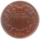 US 1871 Two Cents 100% Copper Copy Coin