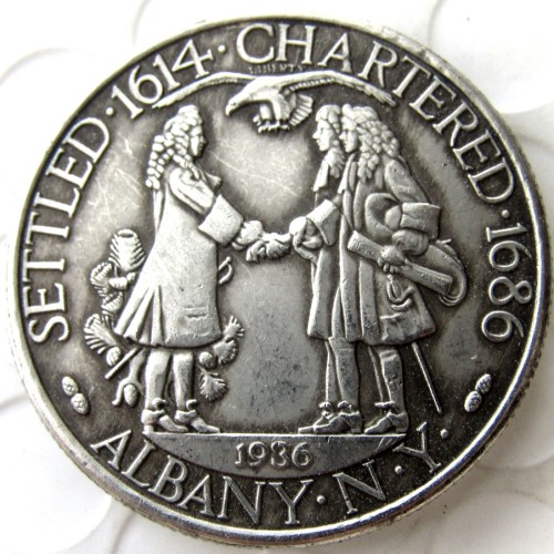 USA 1936 Albany Commemorative Half Dollars Silver Plated Copy Coins