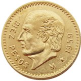 1959 Mexico 10 Pesos Gold Plated Copy Coin