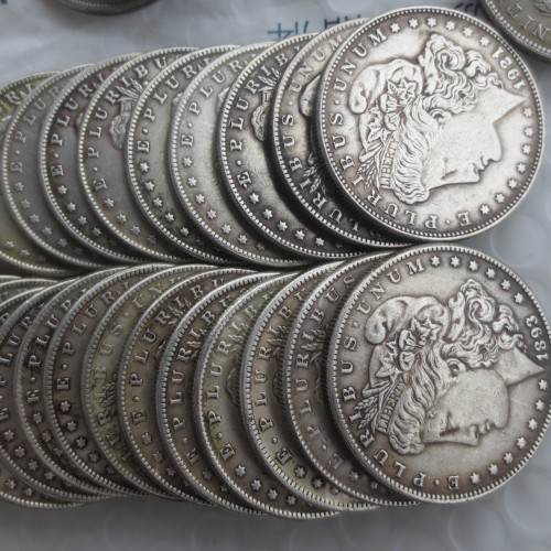 US Customized Weight Morgan Dollar Silver Plated Copy Coin(26.5-26.8g)