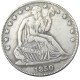 US 1850P/O Liberty Seated Half Dollar Silver Plated Copy Coins