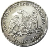 US 1843P/O Liberty Seated Half Dollar Silver Plated Copy Coins