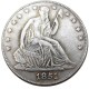 US 1851P/O Liberty Seated Half Dollar Silver Plated Copy Coins