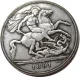 England UK 1891 One Crown Queen Victoria Silver Plated Copy Coin