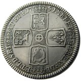 UF(17) UK GT BRIT. George II 1751 AR Crown Silver Plated Copy Coin