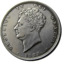 UF(08) Great Britain 1828 George IV Half Crown Copy Coin