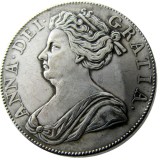 UF(11)United Kingdom 1707 1 Crown Anne Silver Plated Copy Coin
