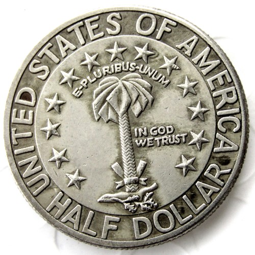 USA  1936S 50C Columbia Commemorative Half Dollars Silver Plated Copy Coins