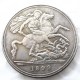 Great Britain 1899 silver crown Queen Victoria veiled head Silver Plated Copy coin