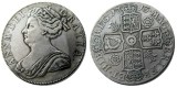 UF(13)United Kingdom 1713 1 Crown Anne Silver Plated Copy Coin
