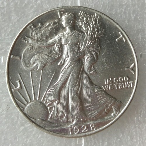 90% Silver US 1928 Walking Liberty Half Dollar Copy Coin