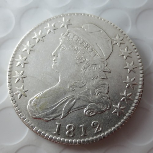 90% Silver US 1812 Capped Bust Half Dollar Copy Coin