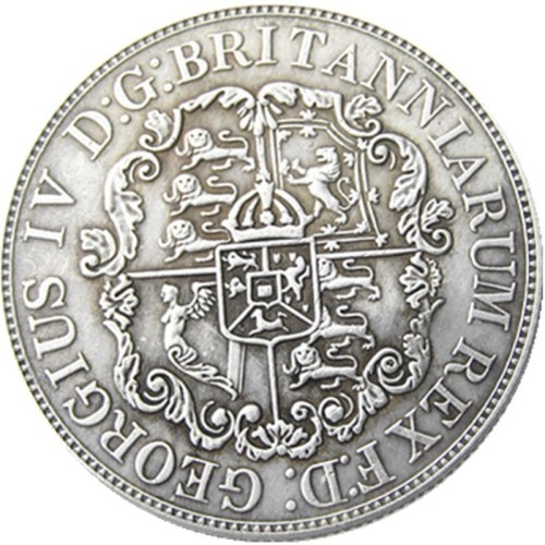 UF(22) ANCHOR MONEY - 1822 British West Indies half Dollar Silver Plated Copy COIN