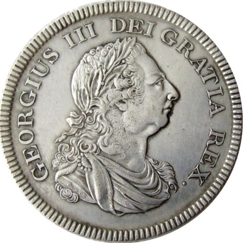 UF(18)GREAT BRITAIN TRADE DOLLAR 1804 GEORGE III Silver Plated Copy Coin