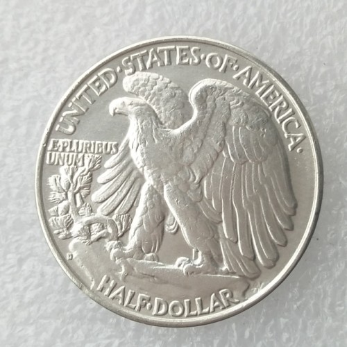 90% Silver US 1920D Walking Liberty Half Dollar Copy Coin