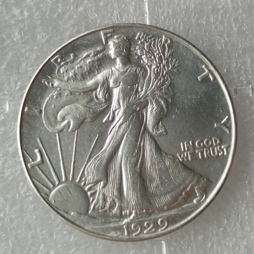 90% Silver US 1929S Walking Liberty Half Dollar Copy Coin