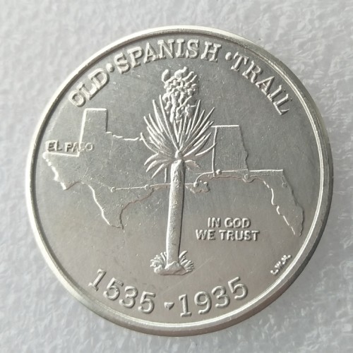 90% Silver USA 1935 Old Spanish Trail Half Dollar Commemorative Copy Coin