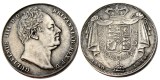 UF(30)Great Britain William IV Proof Crown 1834 Silver Plated Letter Edge Copy Coin