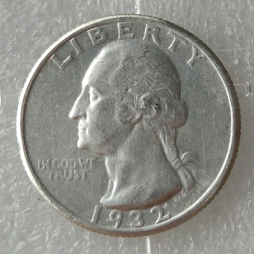 90% Silver US 1932S Washington Quarter Dollar Copy Coin