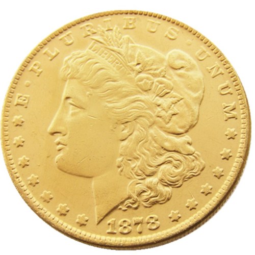 USA 1878cc-1893cc 13pcs Different Date For Chose Morgan Dollar Gold Plated Copy Coin