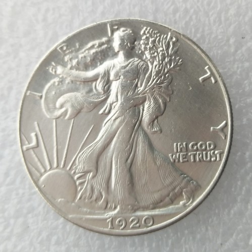 90% Silver US 1920S Walking Liberty Half Dollar Copy Coin