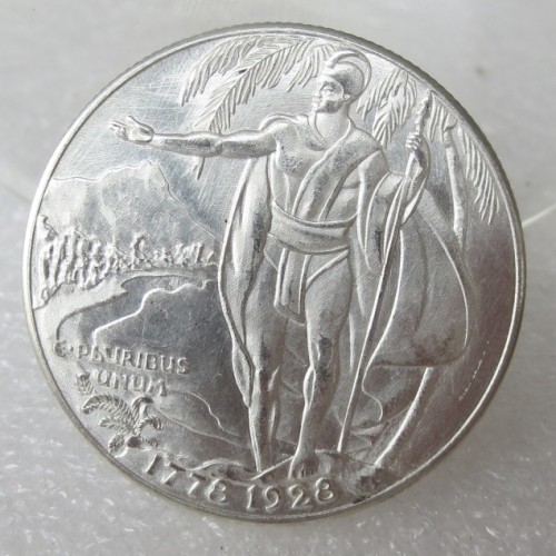 90% Silver USA 1928 HAWAIIN SESQUICENTENNIAL Half Dollar Commemorative Copy Coin