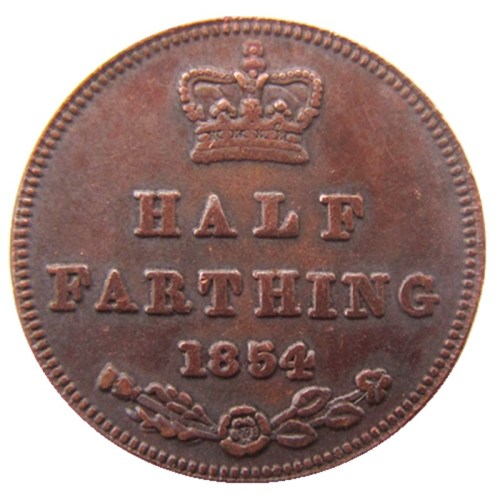 UK 1854 Great Britain / Ceylon Victoria Half Farthing copy coins