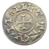 UK(03)United Kingdom 895-915 Anglo-Saxon Cnut 1Penny Silver Plated Copy Coin