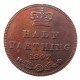 UK 1847 Great Britain / Ceylon Victoria Half Farthing copy coins