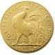 France 1912 20 Francs Rooster Gold Plated Copy Coin