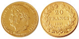 France Louis-Philippe 1837A 20 France Gold Plated Copy Coin