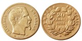 France Napoleon 20 France 1855B Gold Plated Copy Coin