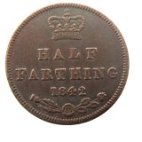 UK A Set Of(1839-1856) 10pcs 1857 Great Britain / Ceylon Victoria Half Farthing copy coins