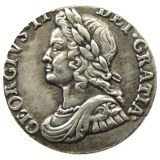 UK 1740 3 Pence George II coin Silver Plated Copy Coin