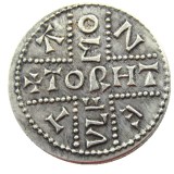 UK(01)United Kingdom 839-859 King Aethelwulf of Wesex 1Penny Silver Plated Copy Coin