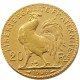 France 1909 20 Francs Rooster Gold Plated Copy Coin