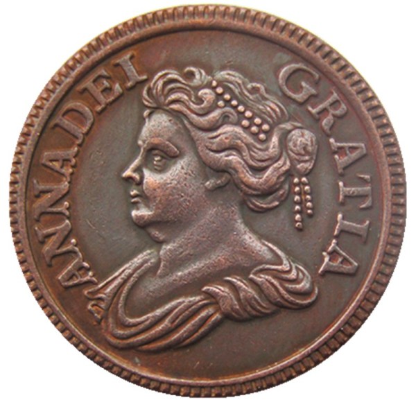 UK 1714 1Farthing very Rare Copy Coin
