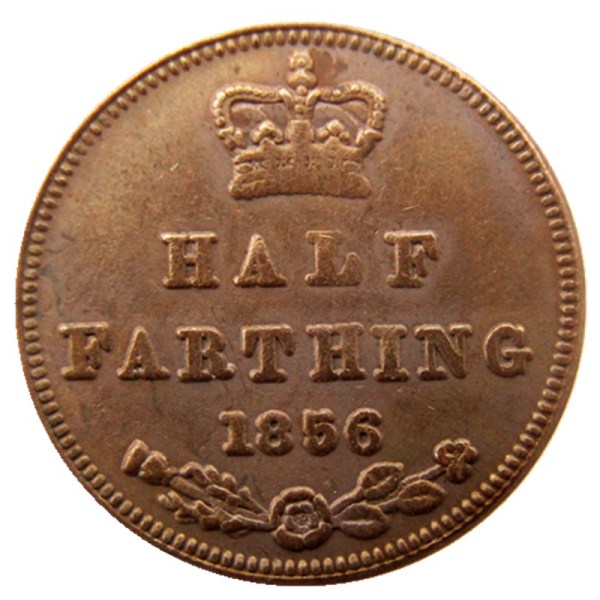 UK 1856 Great Britain / Ceylon Victoria Half Farthing copy coins